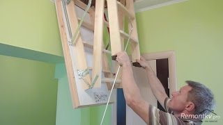 Как сделать лестницу на чердак своими руками