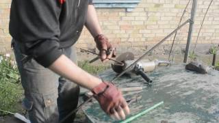 Як зробити скобу із дроту товщиною 5-6мм / Как сделать скобу из проволоки 5-6мм