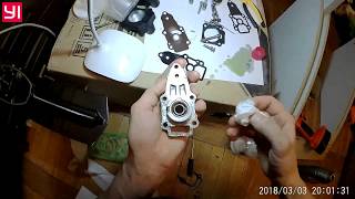 Замена крыльчатки помпы (Часть 2) + замена масла в редукторе ПЛМ Hidea HD 9.8F (Tohatsu 9.8)