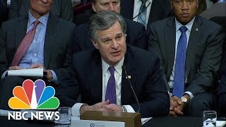 FBI Director Christopher Wray Contradicts White House On Rob Porter's Investigation | NBC News