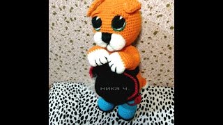 Кот из мультика про Шрека крючком