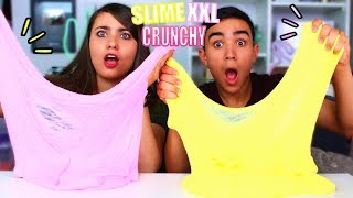 ON FAIT DU SLIME XXL CRUNCHY ?!! Jonathan Et Amandine
