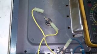 СВЧ. Как проверить термо-реле.  Microwave. How to check the thermo-relay.