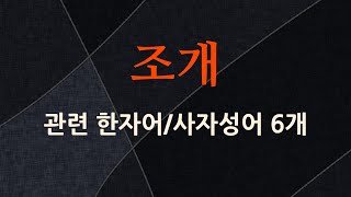 조개에 관한 한자어/사자성어 6개