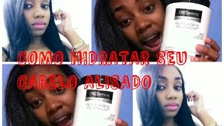 Como hidratar seu CABELO ALISADO / Hidratação Milagrosa - BY Carol Beckham