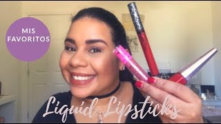 ¡Mis pintalabios en líquido favoritos!