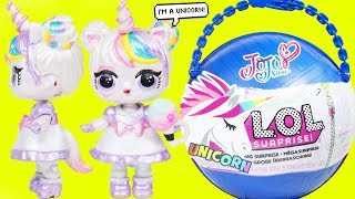 JOJO SIWA Unicorn Custom LOL Surprise Doll - Big Customized Blind Bags