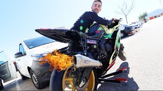 Lucas neues Rennstrecken Motorrad!
