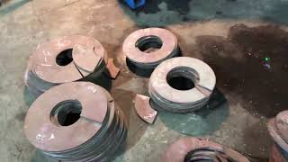 ★ Гибка шнеков из марки стали Хардокс (Hardox) на заказ. Sectional Helix Forming Machine ★