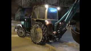 Soviet tractor shovel EO-2621 on UMZ-6 tractor