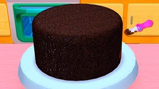 Детская КУХНЯ #39 Новая Готовка Челлендж в мультяшной игре для девочек. Делаю тортик и вкусный сок