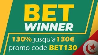 Betwinner 100% bonus jusqu'a 130€ en Tunisie code BET130