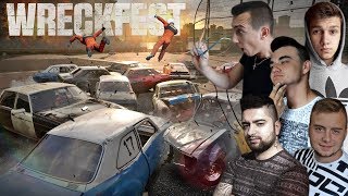 hahahah ! Najlepsza Rozpierducha Powraca ⚡ Wyścig Karawanem ☢ WRECKFEST MP z Ekipą ㋡ MST