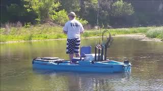 All my clips of Dakota standing in his diy styrofoam kayak..The DakYak