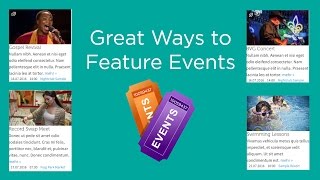 Great Ways To Feature Events