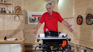 Обзор Мобильная циркулярная пила JET JTS-254. Настройка и подготовка к работе