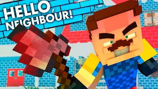 Meeting The New Neighbor! Hello Neighbor vs Minecraft (Teen Titans GO Roleplay)