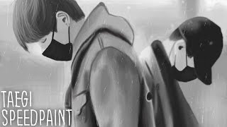 170401 BTS Taehyung & Yoongi - Speed Paint