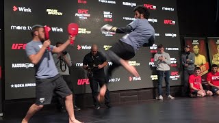Забит Магомедшарипов: Открытая тренировка перед UFC Moscow и интервью | FightSpace