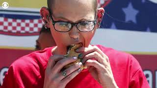 Nathan's hot dog eating contest winner  Miki Sudo wins sixth consecutive women's title at Nathan's F