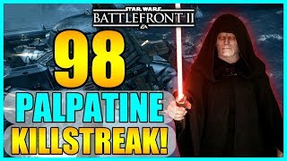 98 Palpatine Gameplay/Killstreak (Kamino) - Star Wars Battlefront 2