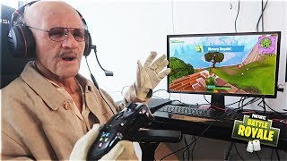 This 100 Year Old Man Played Fortnite And WON (My Grandpa)