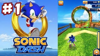 Collecting rings and knocking down the BOSS - Sonic Dash (Android) | KID GAMING