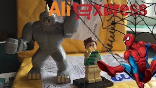 НОСОРОГ и ПЕСОЧНЫЙ ЧЕЛОВЕК с AliExpress: Китайские минифигурки ЛЕГО МАРВЕЛ ОБЗОР