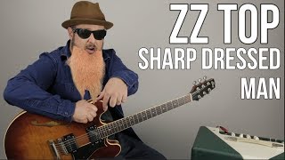 ZZ Top "Sharp Dressed Man" Guitar Lesson - How to Play on Guitar