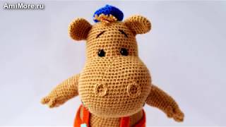 Амигуруми: схема Бегемотик Тима. Игрушки вязаные крючком - Free crochet patterns.
