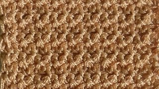 Узор Чередующиеся столбики без накида - Crochet pattern striped bars sc