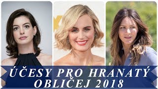 Slavnostní účesy pro hranatý obličej 2018