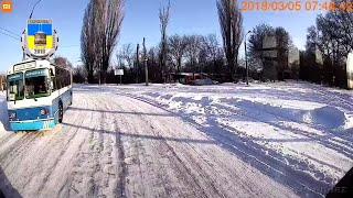 Черкасский троллейбус- Март 2018