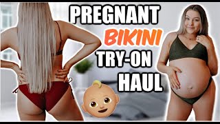 PREGNANT BIKINI TRY ON HAUL | Cupshe Bikinis