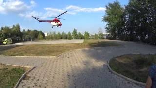 Взлет вертолета медицины и катастроф.