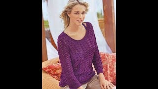 Связать Пуловер Спицами для Женщины - модели 2019 / Pullover Knitting Needles for a Woman