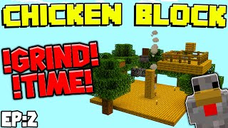 [MCPE Chicken Block] Ep:2 - Expanding Our Island! Minecraft Bedrock Edition