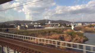 【車窓風景】 JR山陽本線・伯備線 岡山→倉敷→日羽 (15-Dec-2013)