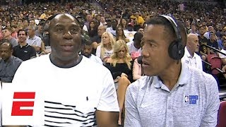 Magic Johnson on Lakers' lack of shooting around LeBron: I built this team based on playoffs | ESPN