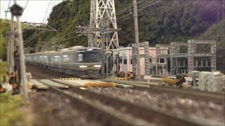Nゲージ　JR西日本　223系＆225系　新快速 PART2　車窓～View From A Train Window