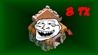 база с приколом 8 тх clash of clans