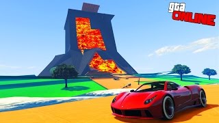 ГОНКА ПО ВУЛКАНУ! НОВЫЙ ОСТРОВ В ГТА 5! (GTA 5 ONLINE ГОНКИ)