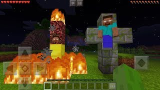 How To Spawn Herobrine in Minecraft Pocket Edition (Herobrine Sighting Addon)