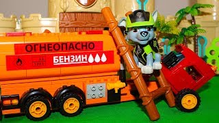 Мультики про машинки Игрушки Щенячий патруль Рокки чинит БЕНЗОВОЗ Мультфильмы для детей