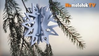 61. Новогодний DIY: Выпиливаем лобзиком снежинку на елку