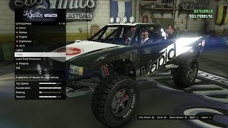 GTA 5 Online (XB1) | Cunning Stunts DLC | Vapid Trophy Truck Build, Off-Roading, & Crashes/Pulls