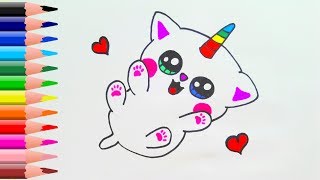 Sevimli Kedi Nasıl Çizilir? - How To Draw a Cute Cat