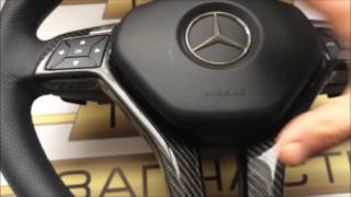 Руль Mercedes AMG w212, w204, w218, w231, w172 карбон
