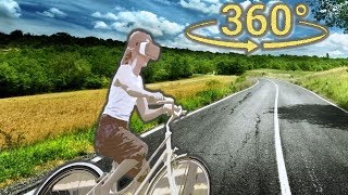 Панорамное Видео 360 VR 4K для очков виртуальной реальности. Покатушки на велосипеде