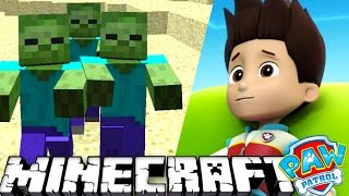 ЩЕНЯЧИЙ ПАТРУЛЬ ПЫТАЕТСЯ ВЫЖИТЬ в МАЙНКРАФТ - Зомби в пещере. Minecraft #8 Развивающий мультик
